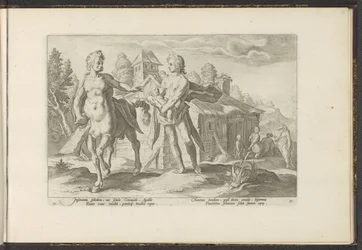 Apollo vertraut Asclepius Chiron an