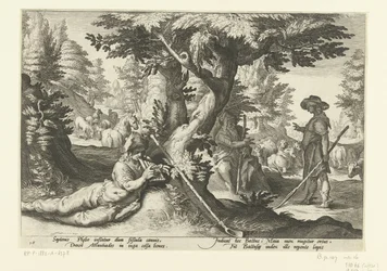 Mercurius und Battus