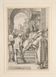 Christus vor Pilatus, Blatt 5 aus der Serie Die Passion Christi