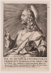 Christus, aus Christus, die Apostel und St. Paulus mit dem Glaubensbekenntnis
