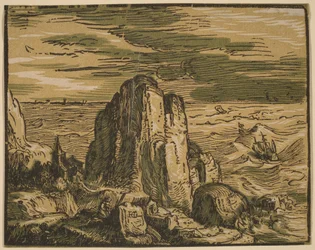 Klippe an einer Meeresküste