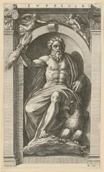 Jupiter, Blatt 6 der Folge „Acht antike Gottheiten“