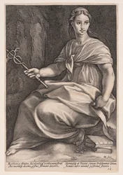 Polyhymnia, die Muse der Chordichtung, aus Die neun Musen