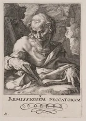 St. Simon, aus Christus, die Apostel und St. Paulus mit dem Glaubensbekenntnis