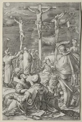 Die Passion: Christus am Kreuz zwischen den beiden Dieben