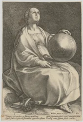 Urania, Blatt 9 der Folge "Neun Musen"