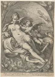 Venus und Cupido, Blatt 2 der Folge "Drei Göttinnen"