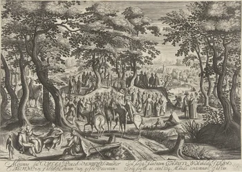 Johannes der Täufer predigt zur Menge