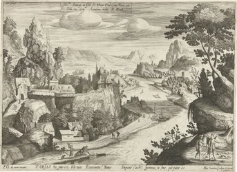 Tobias und der Engel fangen den Fisch im Tigris