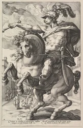 Marcus Curtius, aus der Serie Die römischen Helden, 1586