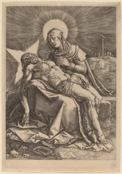 Pietà (Die trauernde Jungfrau mit dem toten Christus auf ihrem Schoß)