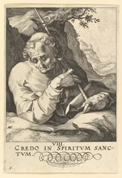 St. Matthäus, aus Christus, die Apostel und St. Paulus mit dem Glaubensbekenntnis, ca. 1589