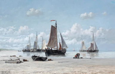 Fischereifahrzeuge am Strand, Zandvoort