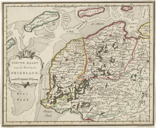 Karte von Friesland