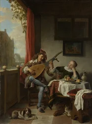 Der Lautenspieler, 1661