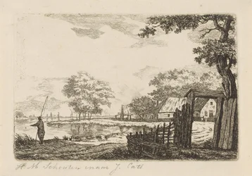 Landschaft mit Fischer