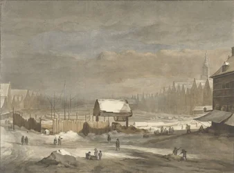 Das Damrak im Winter