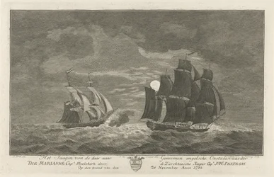 Sextroh jagt auf die Marianne, 1782