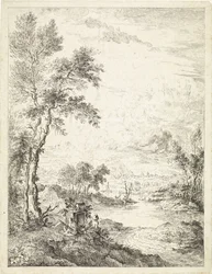 Landschaft mit einem Fluss