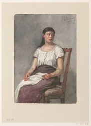 Sitzendes Mädchen