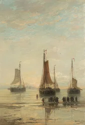 Vor Anker liegende Schiffe, Scheveningen