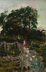 Mädchen mit Enten