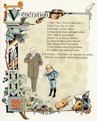 Illustration für "Alphabet der guten Beispiele", ca. 1890 (Gravur)