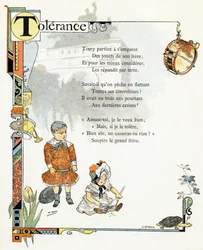 Illustration für "Alphabet der guten Beispiele", ca. 1890 (Gravur)