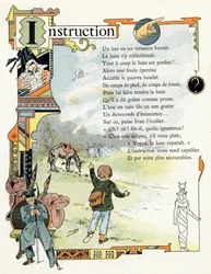Illustration für "Alphabet der guten Beispiele", ca. 1890