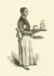 Der Kellner im Kaffeehaus
