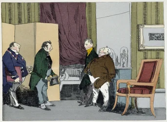 Antrag auf Gehaltserhöhung - in „Administrative Sitten“ von Henri Monnier