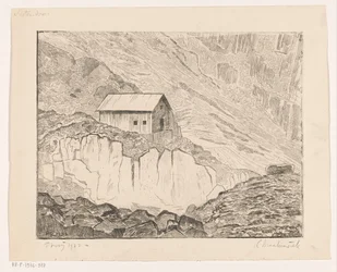 Haus auf einem Berg