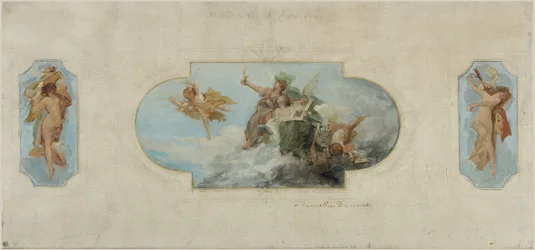 Skizze für das Rathaus von Asnières: Allegorie der Künste (Decke des Festsaals)