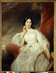 Porträt von Maria Garcia, genannt die Malibran (1808-1836), Sängerin in der Rolle der Desdemona für „Othello“ von Gioachino Rossini