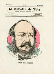 Ballot 2. Serie, Satirisch in Farben: De Juigne Comte - Illustration von Henri Demare
