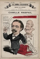 Karikatur von Camille Raspail (1827-1893), englischer Politiker, aus 