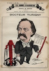 Karikatur von Jean Prosper Turigny 1822-1905 aus 