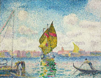 Segelboote auf der Giudecca oder Venedig, Marine