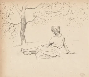 Studie für "Wäscherinnen in der Provence", ca. 1885-89