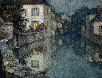 Häuser am Kanal, Nemours