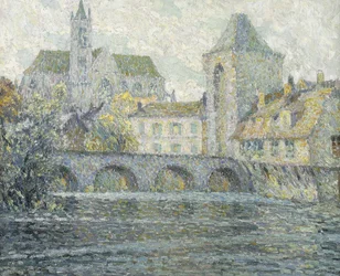 Moret Landschaft, die Brücke