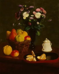 Blumen und Früchte