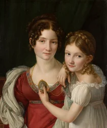 Porträt einer Mutter mit ihrer Tochter, 1816-1822