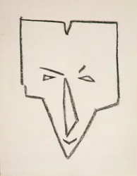 Ethnische Maskenkopf