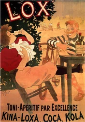 Lox Toni-Aperitif par Excellence. Kina-Loxa, Coca, Kola, 1895