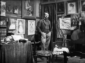 Henri Matisse im Atelier von Henri Evenepoel, 1897