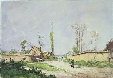 Ein Dorfweg, Oiseme, 1888