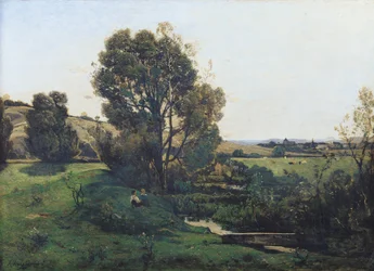 Blick von Moncel-sur-Seine, ca. 1868