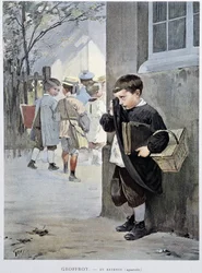 In Gewahrsam - Aquarell von Geoffroy in „Le Figaro Illustré“, Mai 1901