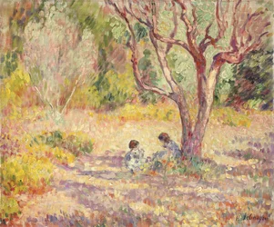 Spiele im Schatten des Gartens; Jeux a l